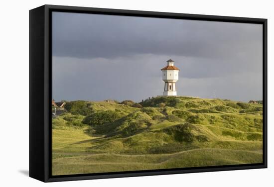 Germany, Lower Saxony, Island Langeoog, Water Tower, HŸgellandschaft-Roland T.-Framed Stretched Canvas