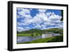 Germany, Lower Saxony, Weser Excursion Ship-Chris Seba-Framed Photographic Print