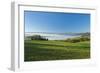 Germany, Lower Saxony, Weser Hills, Ottenstein Plateau, Autumn, Morning Fog, Weser Valley-Chris Seba-Framed Photographic Print