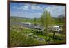 Germany, Lower Saxony, Weser Hills, Polle, the Weser, Tourboats-Chris Seba-Framed Photographic Print