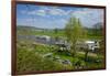 Germany, Lower Saxony, Weser Hills, Polle, the Weser, Tourboats-Chris Seba-Framed Photographic Print