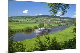 Germany, Lower Saxony, Weser Uplands, Weser Cruise Vessel-Chris Seba-Mounted Photographic Print