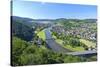 Germany, Lower Saxony, Weser Uplands, Weser River, City of Bodenwerder, Panoramic View-Chris Seba-Stretched Canvas