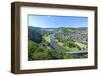 Germany, Lower Saxony, Weser Uplands, Weser River, City of Bodenwerder, Panoramic View-Chris Seba-Framed Photographic Print