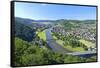 Germany, Lower Saxony, Weser Uplands, Weser River, City of Bodenwerder, Panoramic View-Chris Seba-Framed Stretched Canvas