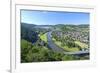 Germany, Lower Saxony, Weser Uplands, Weser River, City of Bodenwerder, Panoramic View-Chris Seba-Framed Photographic Print