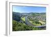 Germany, Lower Saxony, Weser Uplands, Weser River, City of Bodenwerder, Panoramic View-Chris Seba-Framed Photographic Print