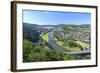 Germany, Lower Saxony, Weser Uplands, Weser River, City of Bodenwerder, Panoramic View-Chris Seba-Framed Photographic Print