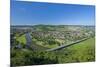 Germany, Lower Saxony, Weser Uplands, Weser River, Town of Bodenwerder, Panoramic View-Chris Seba-Mounted Premium Photographic Print