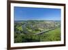 Germany, Lower Saxony, Weser Uplands, Weser River, Town of Bodenwerder, Panoramic View-Chris Seba-Framed Photographic Print