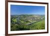Germany, Lower Saxony, Weser Uplands, Weser River, Town of Bodenwerder, Panoramic View-Chris Seba-Framed Photographic Print