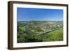 Germany, Lower Saxony, Weser Uplands, Weser River, Town of Bodenwerder, Panoramic View-Chris Seba-Framed Photographic Print