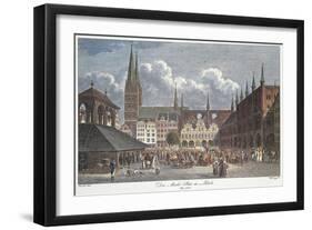 Germany, Lubeck, Marktplatz-null-Framed Giclee Print