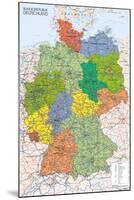 Germany Map Reference Poster-null-Mounted Poster