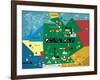 Germany Map-null-Framed Giclee Print