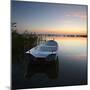 Germany, Mecklenburg-West Pomerania, Island RŸgen, Gro§er Jasmunder Bodden, Sunset, Rowing Boat-Andreas Vitting-Mounted Photographic Print