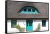 Germany, Mecklenburg-Western Pomerania, Island RŸgen, Thatched-Roof House, Entrance, Detail-Chris Seba-Framed Stretched Canvas