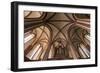 Germany, Mecklenburg-Western Pomerania, Röbel, Nikolaikirche, tree-aisled hall church-Roland T. Frank-Framed Photographic Print