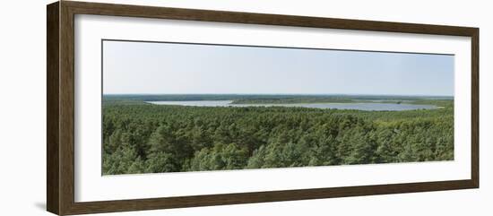 Germany, Mecklenburg-Western Pomerania, view from the Käflingsbergturm to the west to the Priesterb-Roland T. Frank-Framed Photographic Print