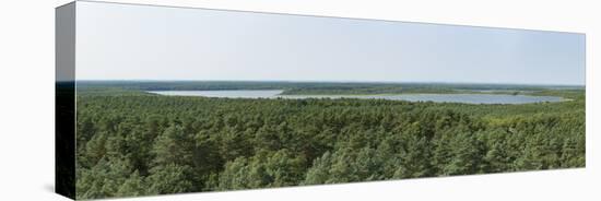 Germany, Mecklenburg-Western Pomerania, view from the Käflingsbergturm to the west to the Priesterb-Roland T. Frank-Stretched Canvas