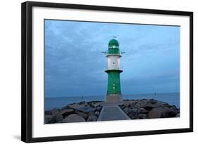 Germany, Mecklenburg-Western Pomerania, WarnemŸnde, Lighthouse-Jule Leibnitz-Framed Photographic Print