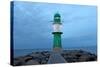 Germany, Mecklenburg-Western Pomerania, WarnemŸnde, Lighthouse-Jule Leibnitz-Stretched Canvas