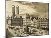 Germany, Munich, View of Marienplatz, the City's Main Square-null-Mounted Giclee Print