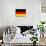 Germany National Flag-null-Mounted Art Print displayed on a wall