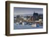 Germany, Nordrhein-Westfalen, Bonn, Rhein Riverfront, Dawn-Walter Bibikow-Framed Photographic Print