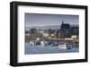 Germany, Nordrhein-Westfalen, Bonn, Rhein Riverfront, Dawn-Walter Bibikow-Framed Photographic Print