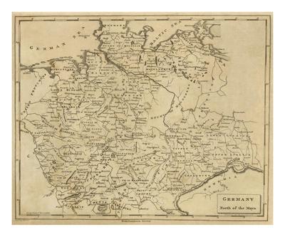 'Germany North, c.1812' Poster - Aaron Arrowsmith | AllPosters.com