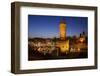 Germany, North Rhine-Westphalia, Christmas Fair in the Rheinauhafen with View at the Malakoff Tower-Andreas Keil-Framed Photographic Print