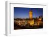 Germany, North Rhine-Westphalia, Christmas Fair in the Rheinauhafen with View at the Malakoff Tower-Andreas Keil-Framed Photographic Print
