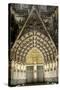 Germany, North Rhine-Westphalia, Cologne, Cathedral, West Side, Wall Figures in the Mary Portal-Chris Seba-Stretched Canvas