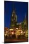 Germany, North Rhine-Westphalia, Cologne, Christmas Fair in Front of the Cologne Cathedral-Andreas Keil-Mounted Photographic Print