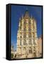 Germany, North Rhine-Westphalia, Cologne, City Hall Tower-Chris Seba-Framed Stretched Canvas