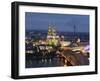 Germany, North Rhine Westphalia, Cologne (Koln), Hohenzoller Bridge over River Rhine and Cathedral-Michele Falzone-Framed Photographic Print