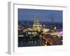Germany, North Rhine Westphalia, Cologne (Koln), Hohenzoller Bridge over River Rhine and Cathedral-Michele Falzone-Framed Photographic Print