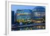 Germany, North Rhine-Westphalia, Cologne, Mediapark, Cinedom, Evening Light-Chris Seba-Framed Photographic Print