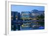 Germany, North Rhine-Westphalia, Cologne, Mediapark, Cinedom, Evening Light-Chris Seba-Framed Photographic Print