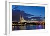 Germany, North Rhine-Westphalia, Cologne, Rhine Shore, Cathedral, Evening-Chris Seba-Framed Photographic Print