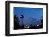 Germany, North Rhine-Westphalia, Cologne, Television Tower, Evening-Chris Seba-Framed Photographic Print