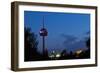 Germany, North Rhine-Westphalia, Cologne, Television Tower, Evening-Chris Seba-Framed Photographic Print