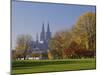 Germany, North Rhine-Westphalia, Cologne, View from the Rhine Park on Cologne Cathedral in Autumn-Andreas Keil-Mounted Photographic Print