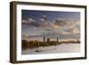 Germany, North Rhine-Westphalia, Cologne, View from the ZoobrŸcke on Rheinpark, Fair-Andreas Keil-Framed Photographic Print