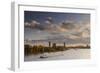 Germany, North Rhine-Westphalia, Cologne, View from the ZoobrŸcke on Rheinpark, Fair-Andreas Keil-Framed Photographic Print