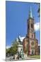 Germany, North Rhine-Westphalia, Dusseldorf, Martin Luther Square, St. John's Church-Chris Seba-Mounted Photographic Print