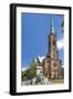 Germany, North Rhine-Westphalia, Dusseldorf, Martin Luther Square, St. John's Church-Chris Seba-Framed Photographic Print