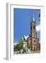 Germany, North Rhine-Westphalia, Dusseldorf, Martin Luther Square, St. John's Church-Chris Seba-Framed Photographic Print