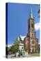 Germany, North Rhine-Westphalia, Dusseldorf, Martin Luther Square, St. John's Church-Chris Seba-Stretched Canvas